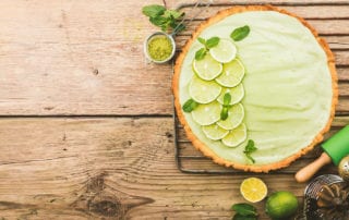 An image of key lime pie from a shop in Key West, FL.