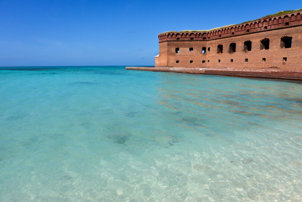 An exterior view of Fort Zachary Taylor in Key West.